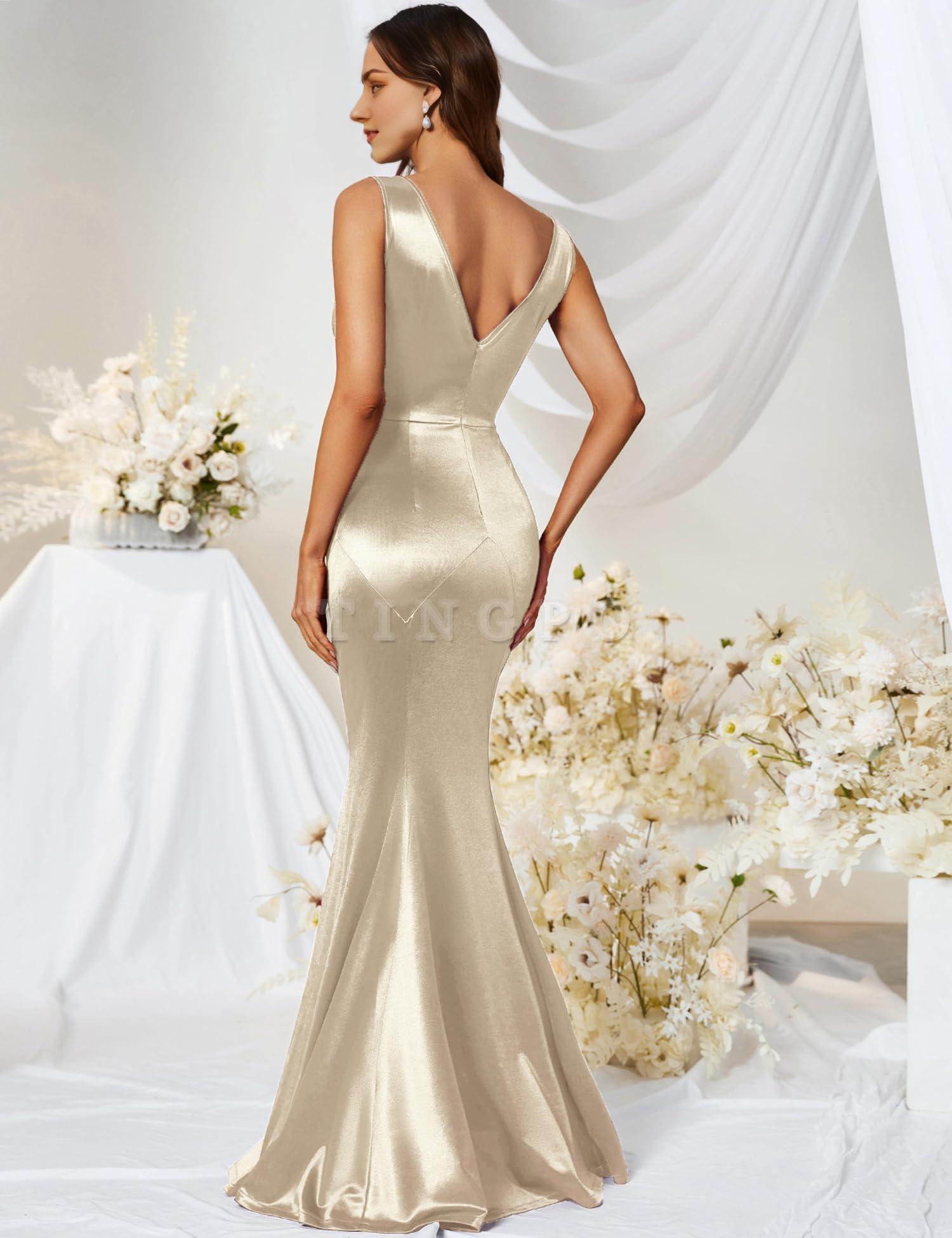 Wholesale Women's 30s Brief Elegant Mermaid Sleeveless Gowns Formal Evening Dress prom dresses shops